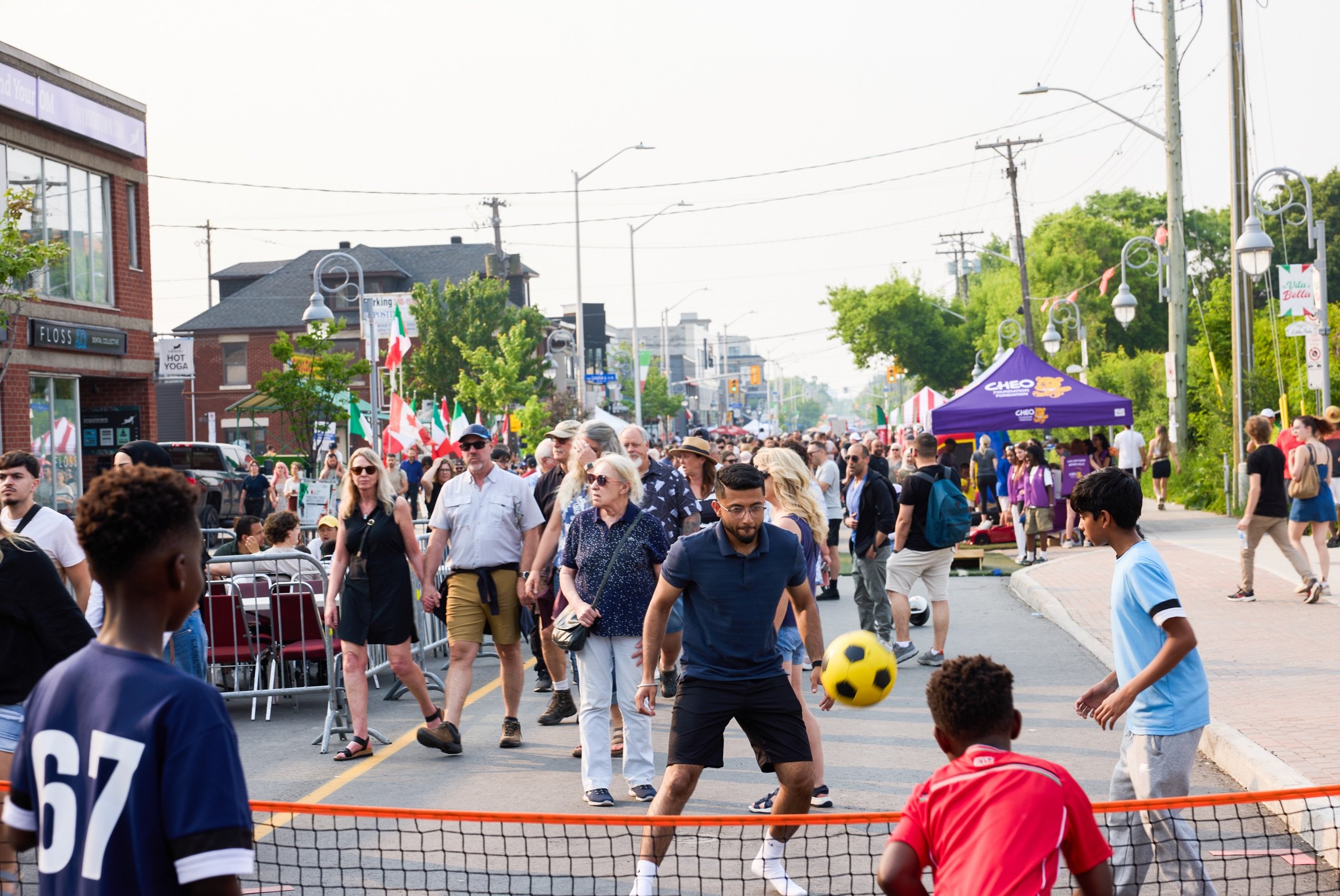 St. Anthony Soccer Zone at the Ottawa Italian Festival — community soccer in action